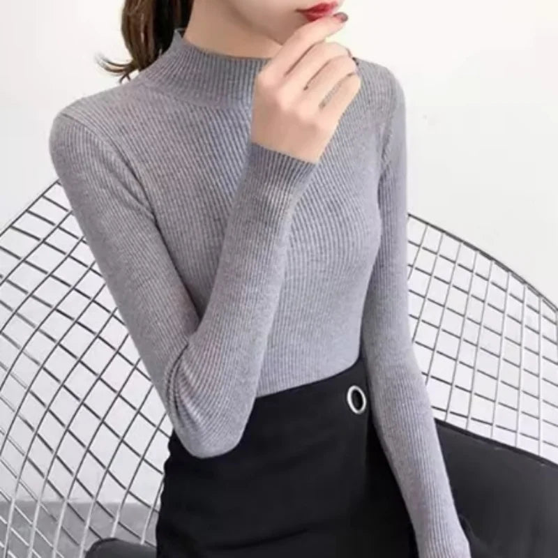 Mock Neck Vintage Sweater