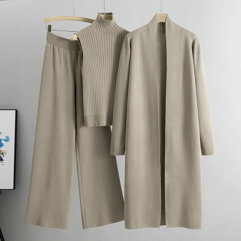 Cardigan Tracksuits 3 Piece Set sweater