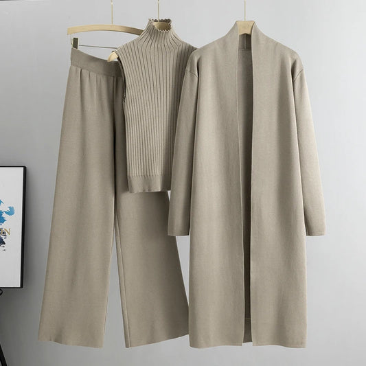 Cardigan Tracksuits 3 Piece Set sweater