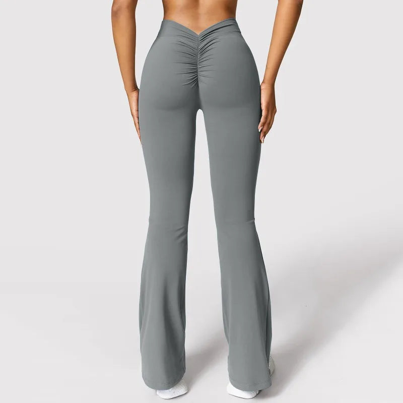 V-back Waist Micro Horn Leggings