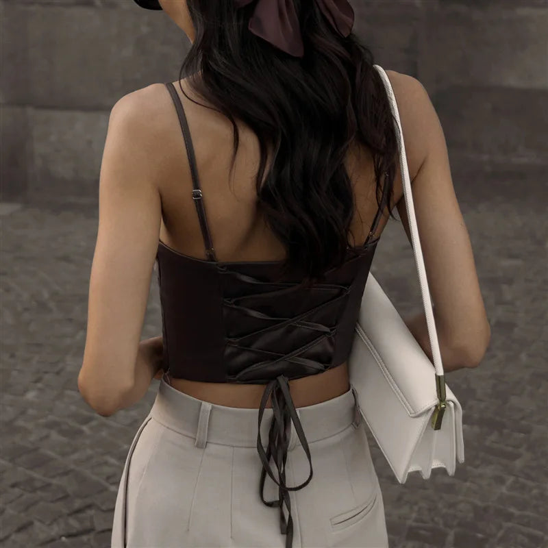 Backless Spaghetti Strap Tank