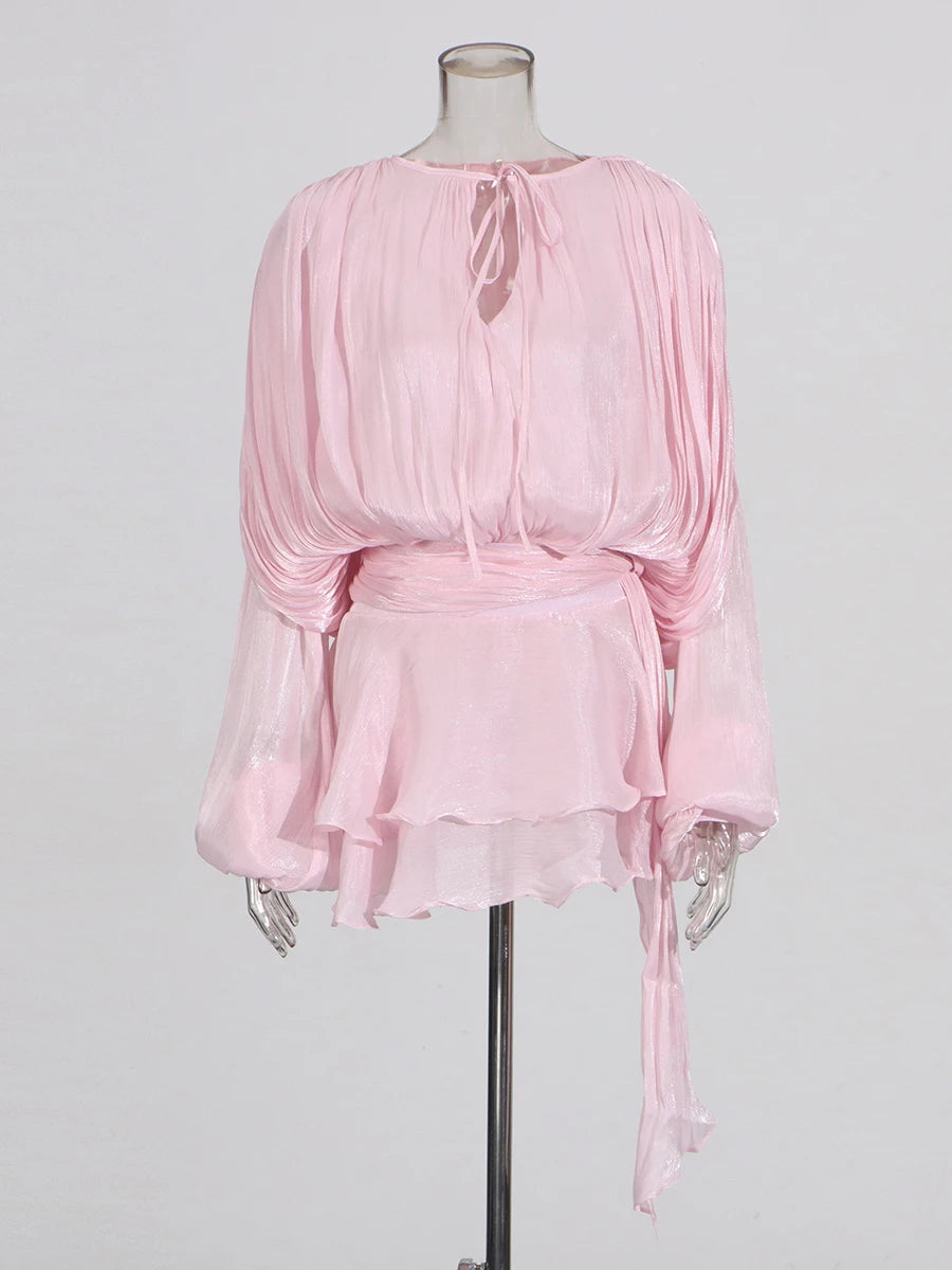 Elegant Ruched Mini Dress