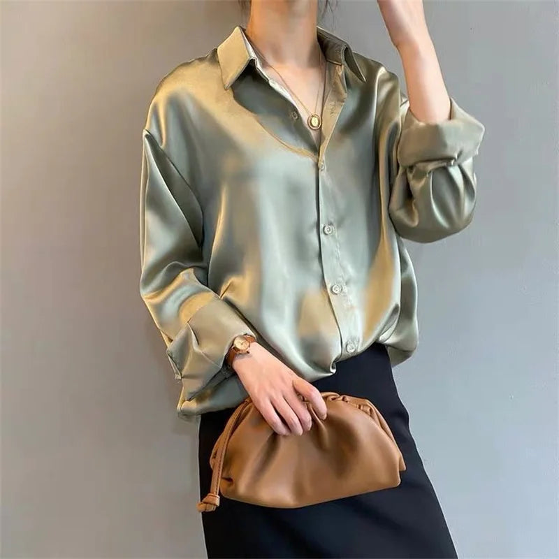 Long Sleeve Turn-down Collar
