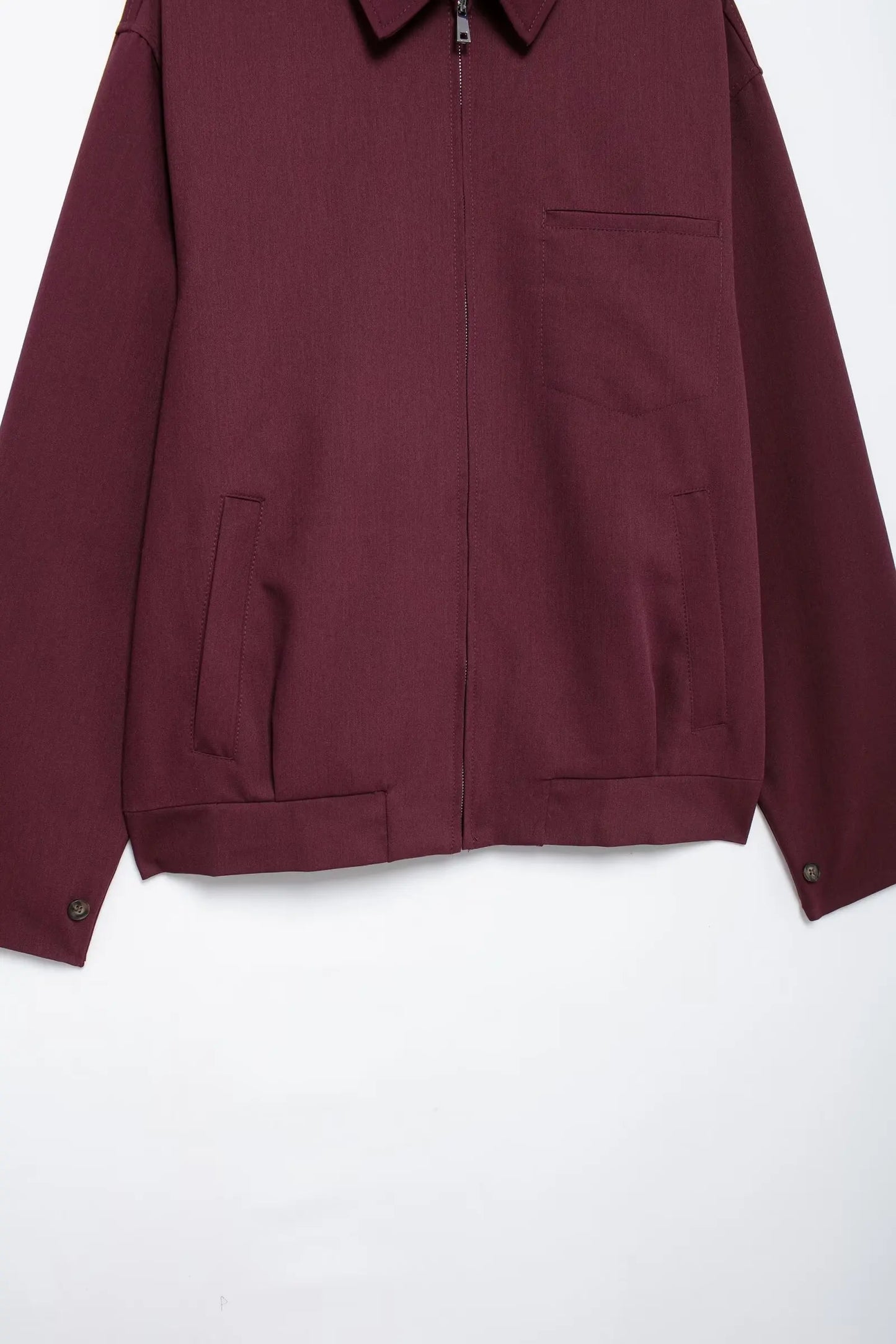 Zipper Long Sleeve Loose Jacket