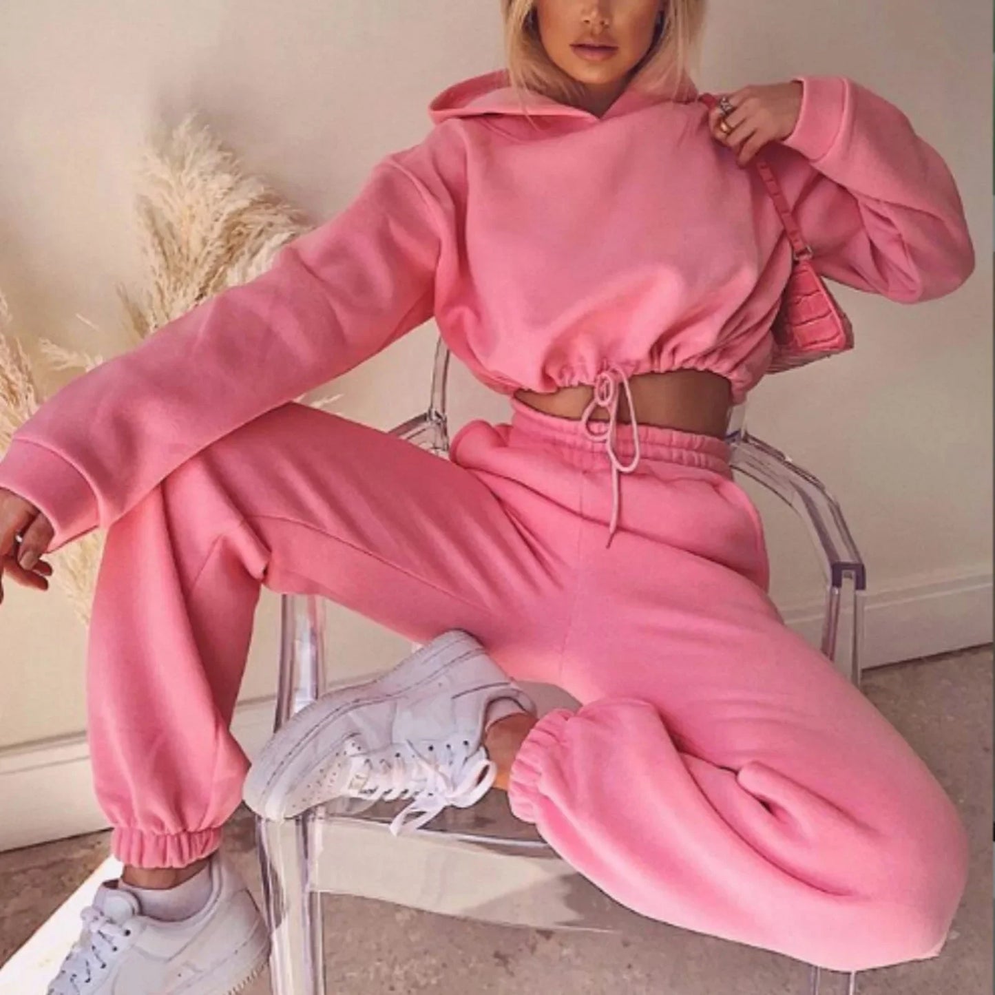 Casual, Trendy & Comfortable Long-Sleeve Two-Piece Sports Set