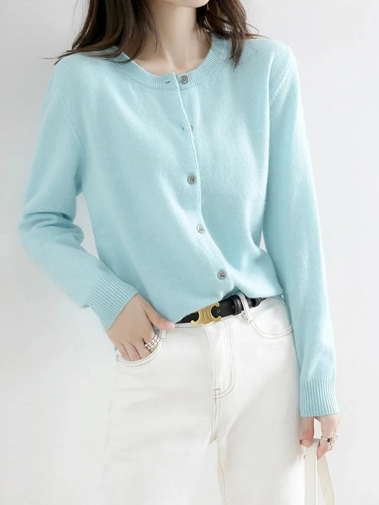 Round Neck Cardigan