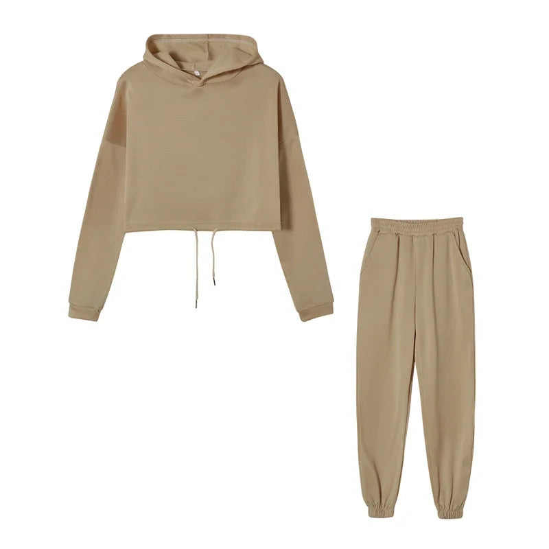 Casual, Trendy & Comfortable Long-Sleeve Two-Piece Sports Set