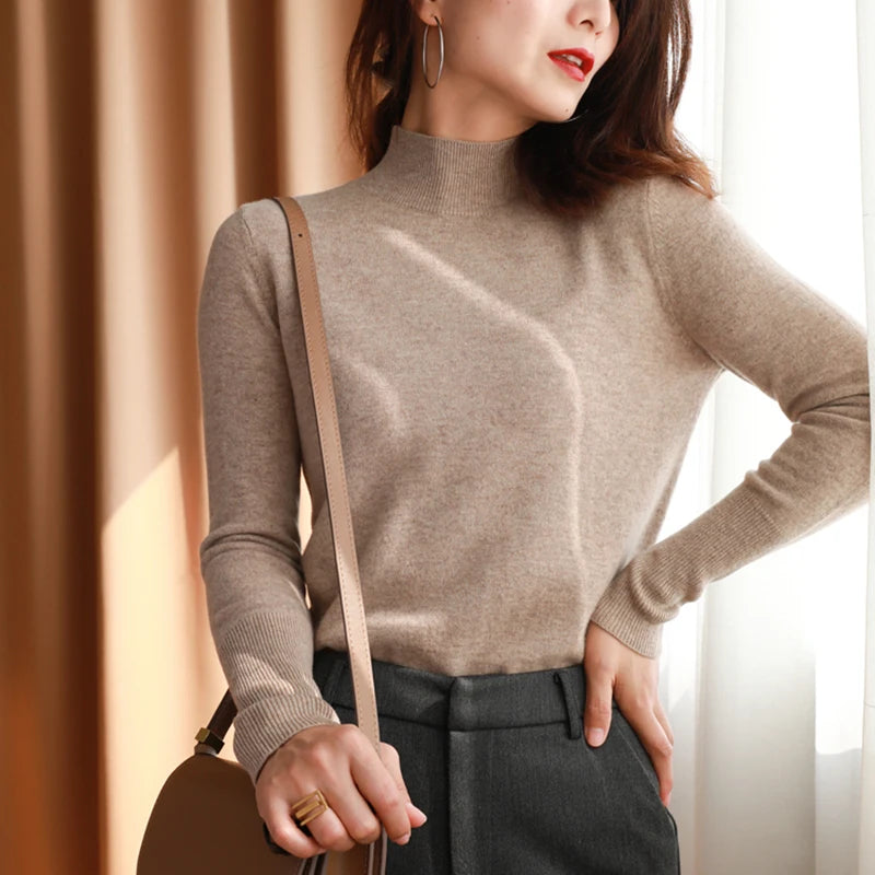 Chic Turtleneck Pullover Sweater