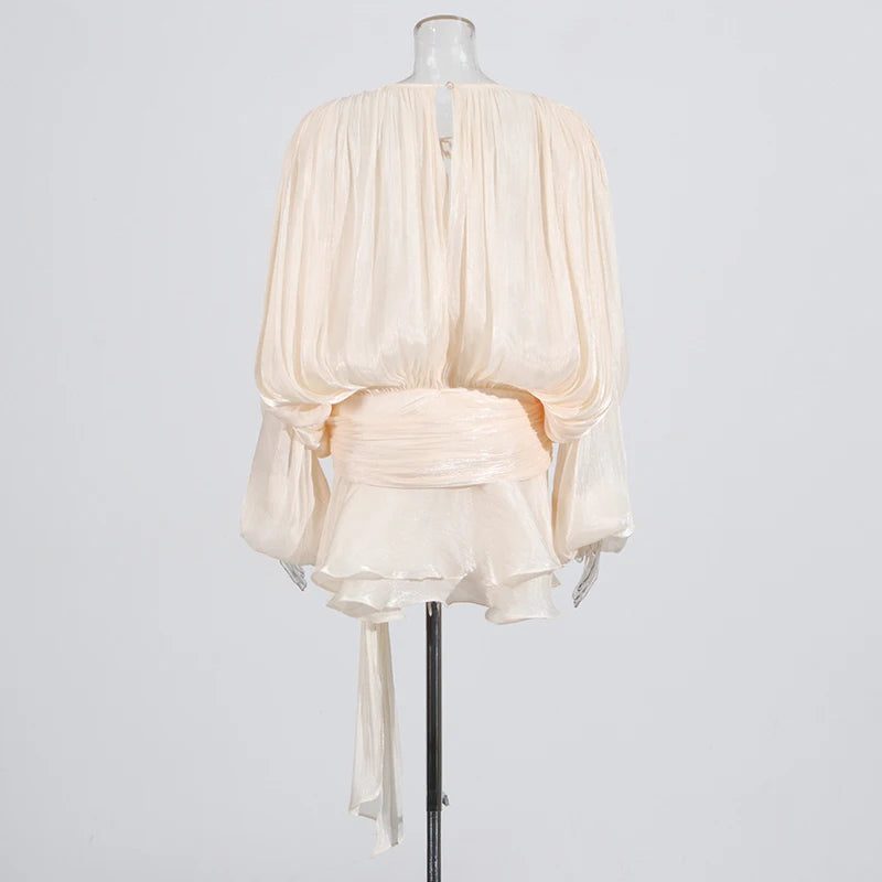 Elegant Ruched Mini Dress