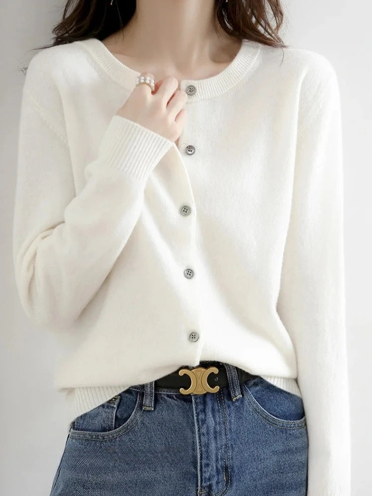 Round Neck Cardigan