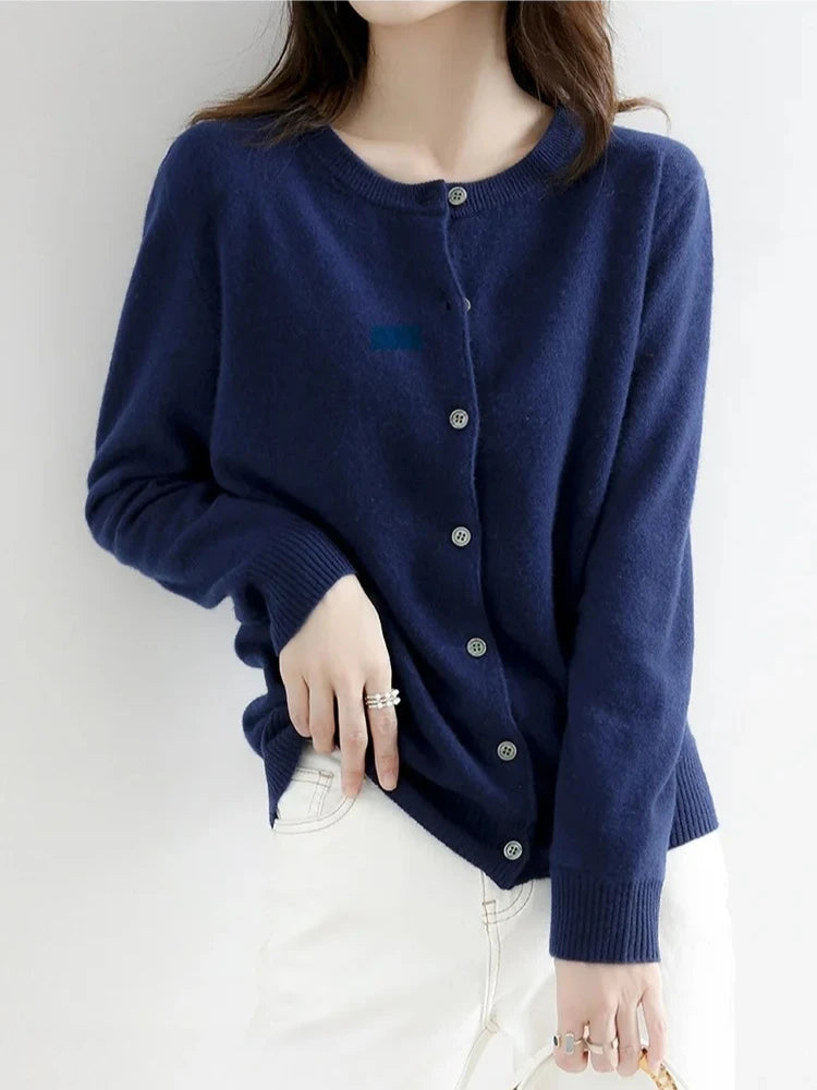 Round Neck Cardigan