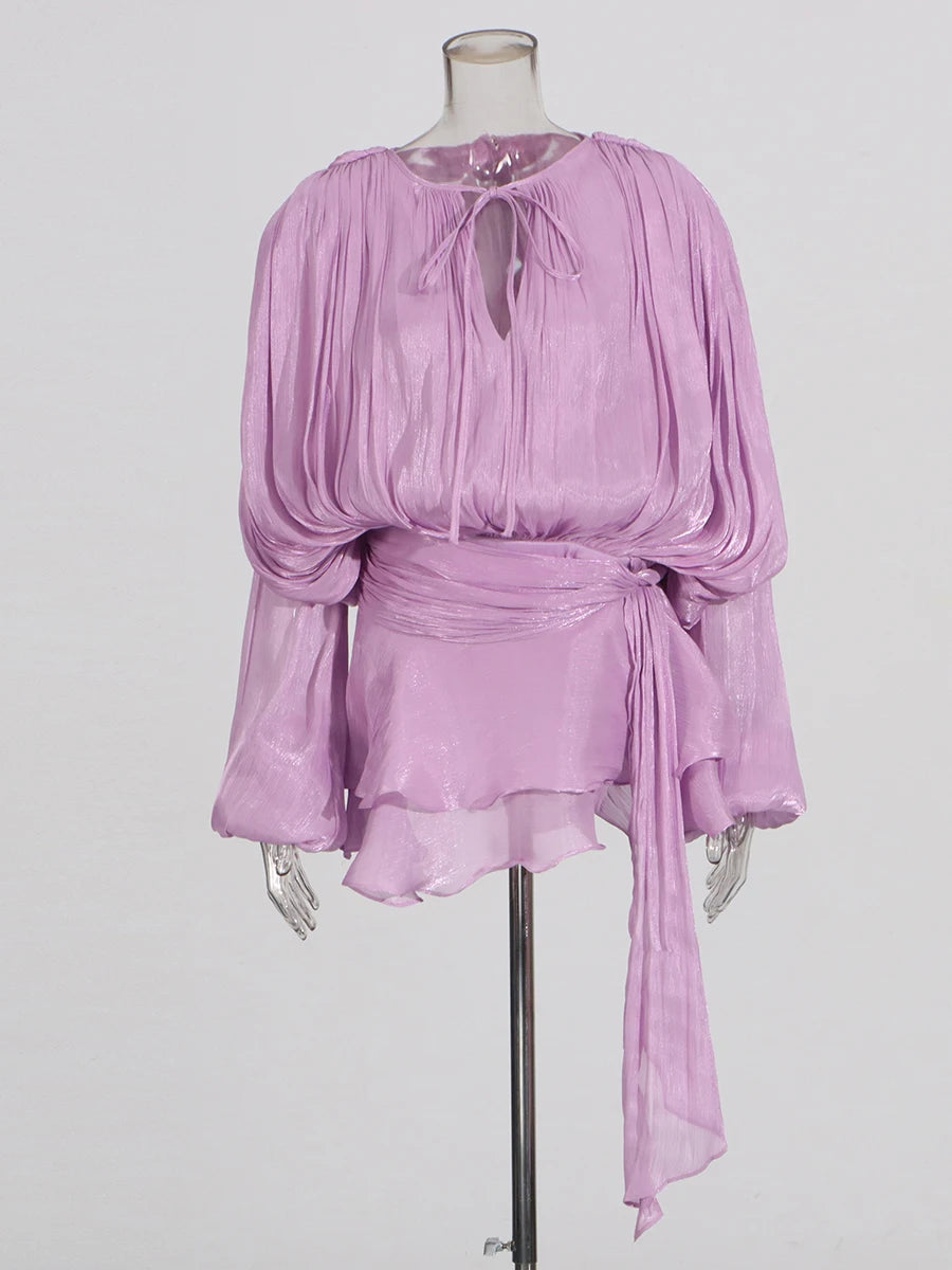 Elegant Ruched Mini Dress