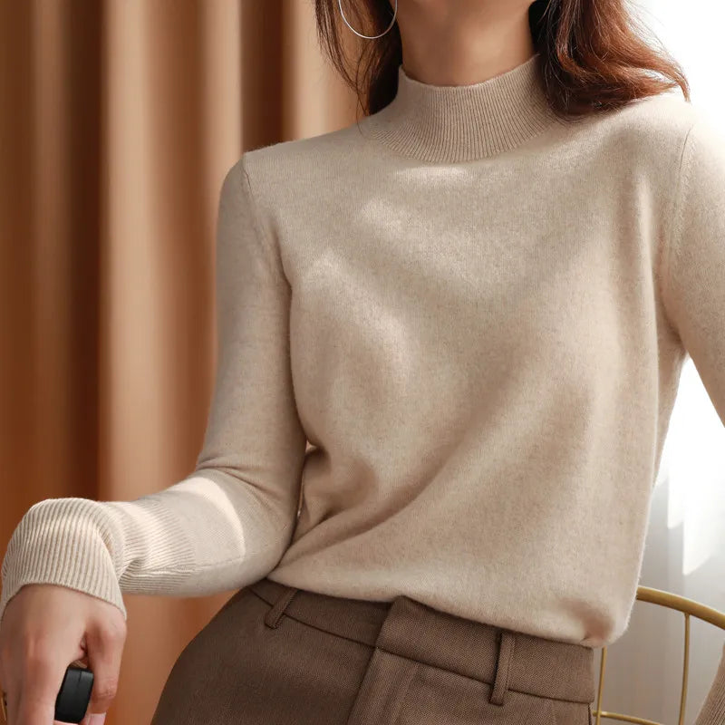 Chic Turtleneck Pullover Sweater