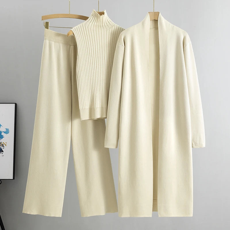 Cardigan Tracksuits 3 Piece Set sweater