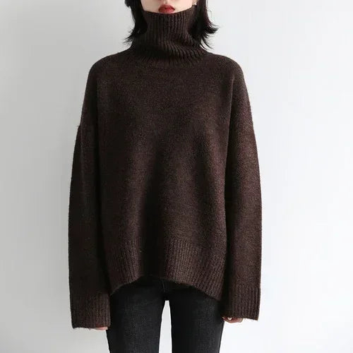 Sweater Loose Turtleneck Pullover Sweater
