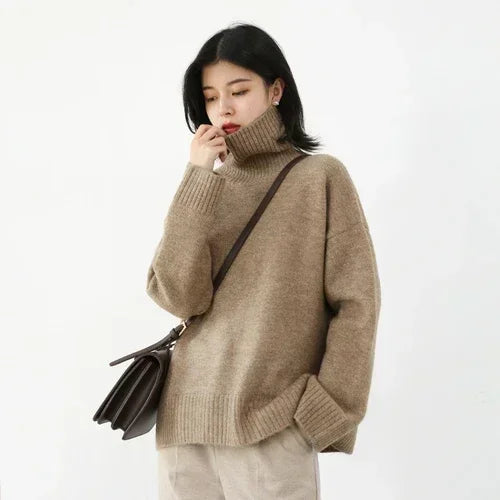 Sweater Loose Turtleneck Pullover Sweater