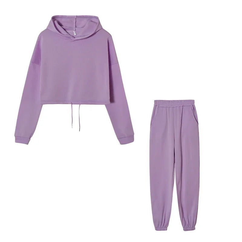 Casual, Trendy & Comfortable Long-Sleeve Two-Piece Sports Set
