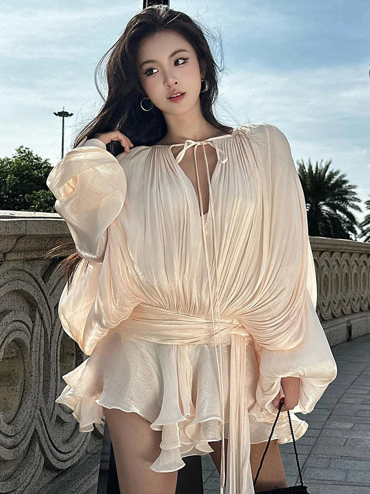 Elegant Ruched Mini Dress