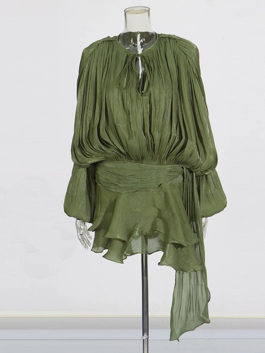 Elegant Ruched Mini Dress