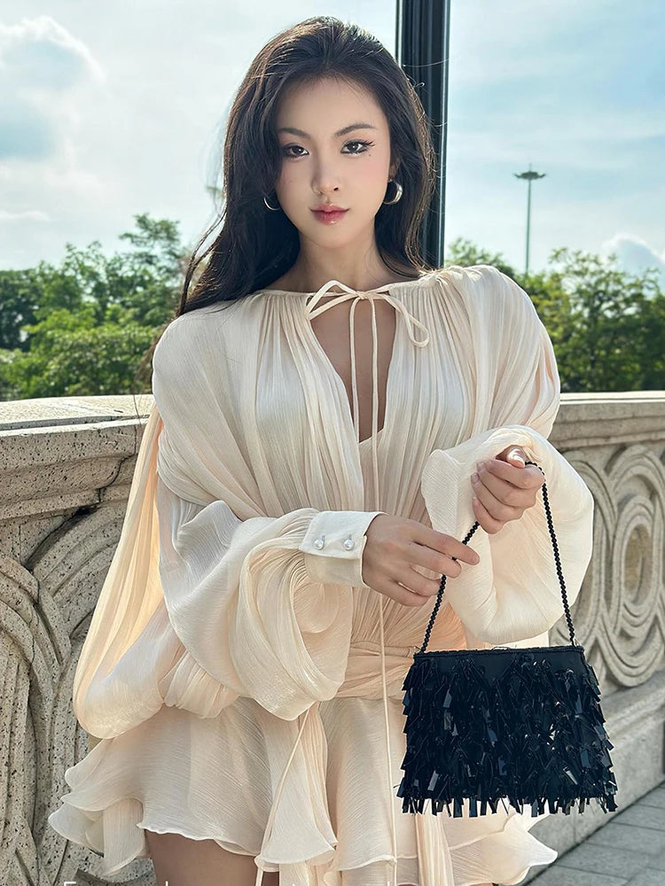 Elegant Ruched Mini Dress