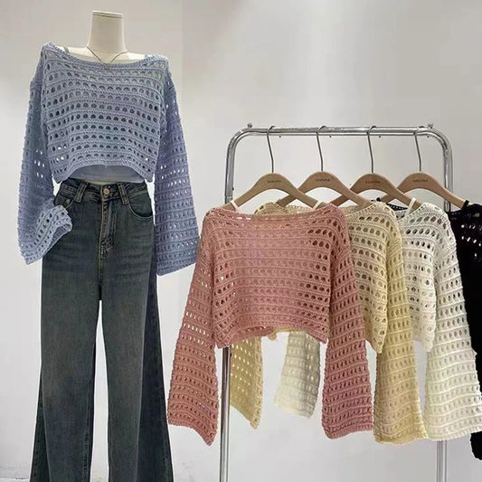 Crochet Knit Top