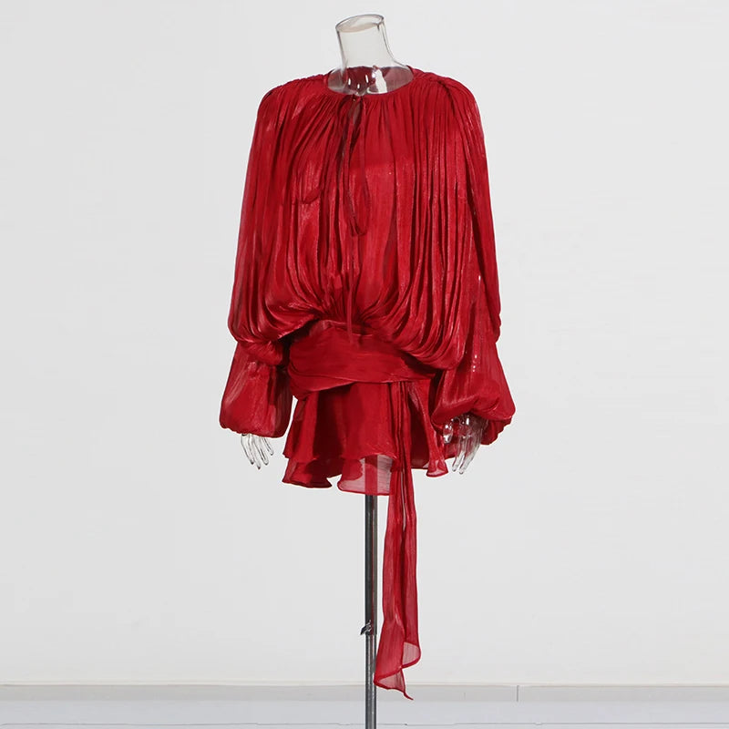 Elegant Ruched Mini Dress