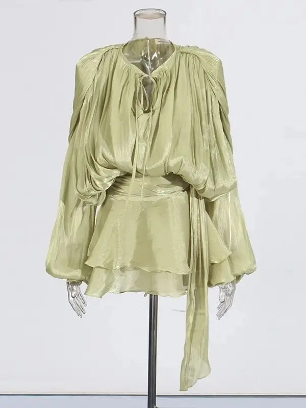 Elegant Ruched Mini Dress