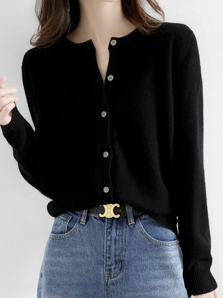 Round Neck Cardigan