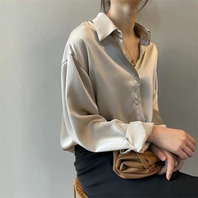 Long Sleeve Turn-down Collar
