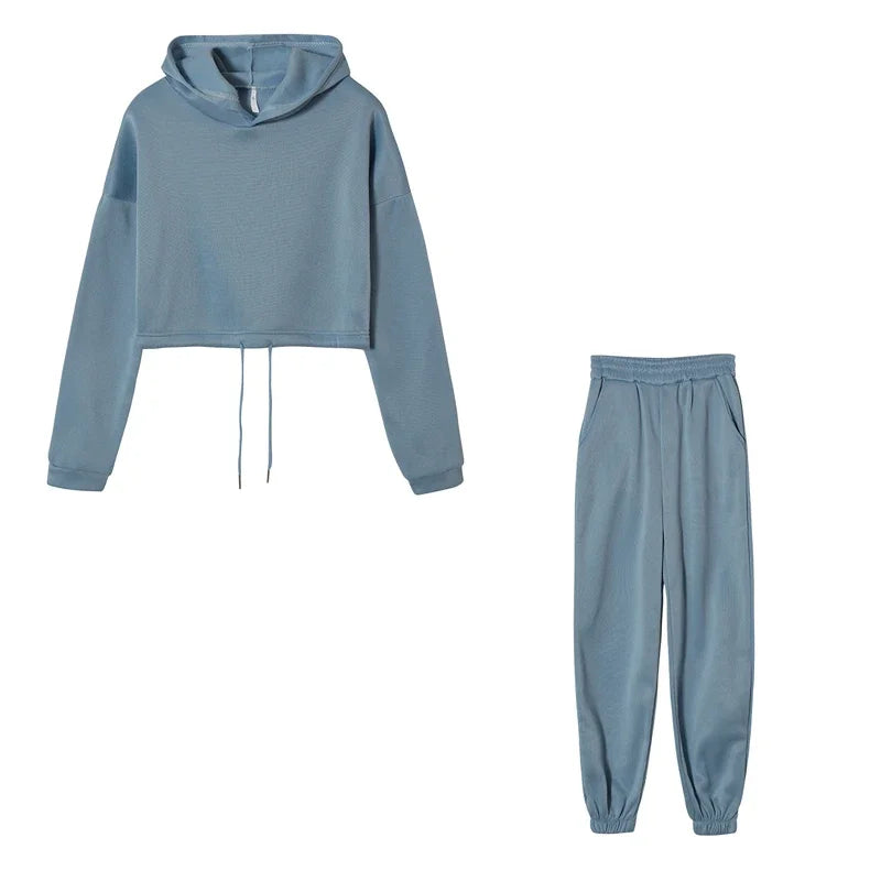 Casual, Trendy & Comfortable Long-Sleeve Two-Piece Sports Set