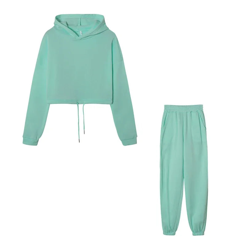 Casual, Trendy & Comfortable Long-Sleeve Two-Piece Sports Set