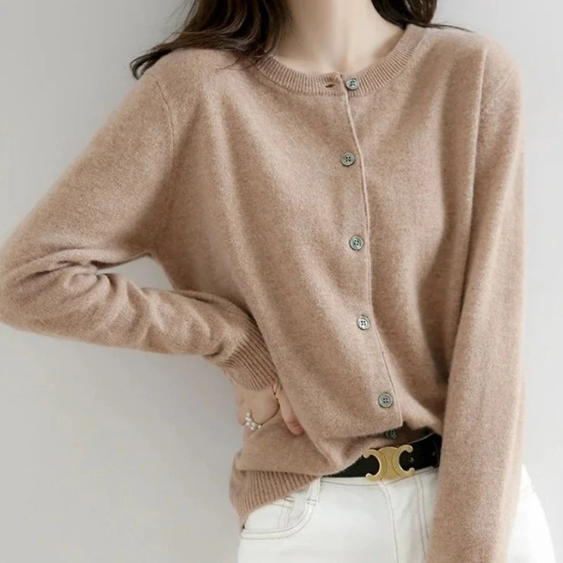 Round Neck Cardigan