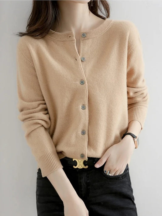 Round Neck Cardigan