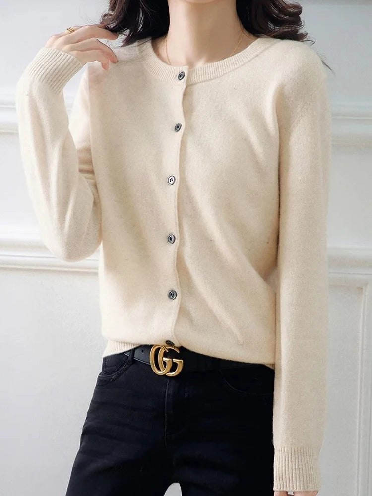 Round Neck Cardigan