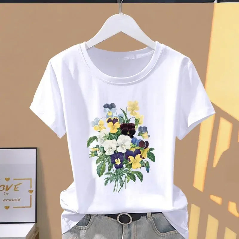 Floral Sports Short Sleeve T-shirt