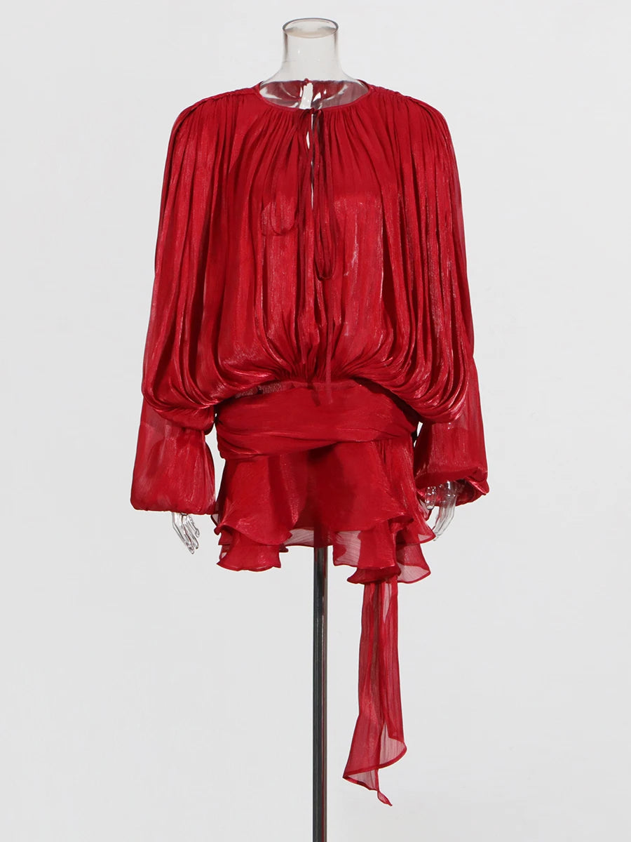 Elegant Ruched Mini Dress