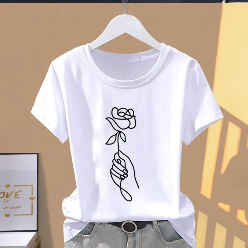 Floral Sports Short Sleeve T-shirt