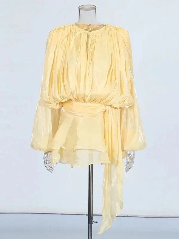 Elegant Ruched Mini Dress