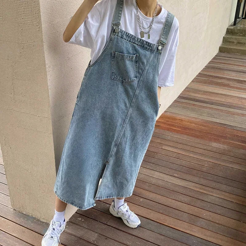 Denim Sleeveless Overall Dress