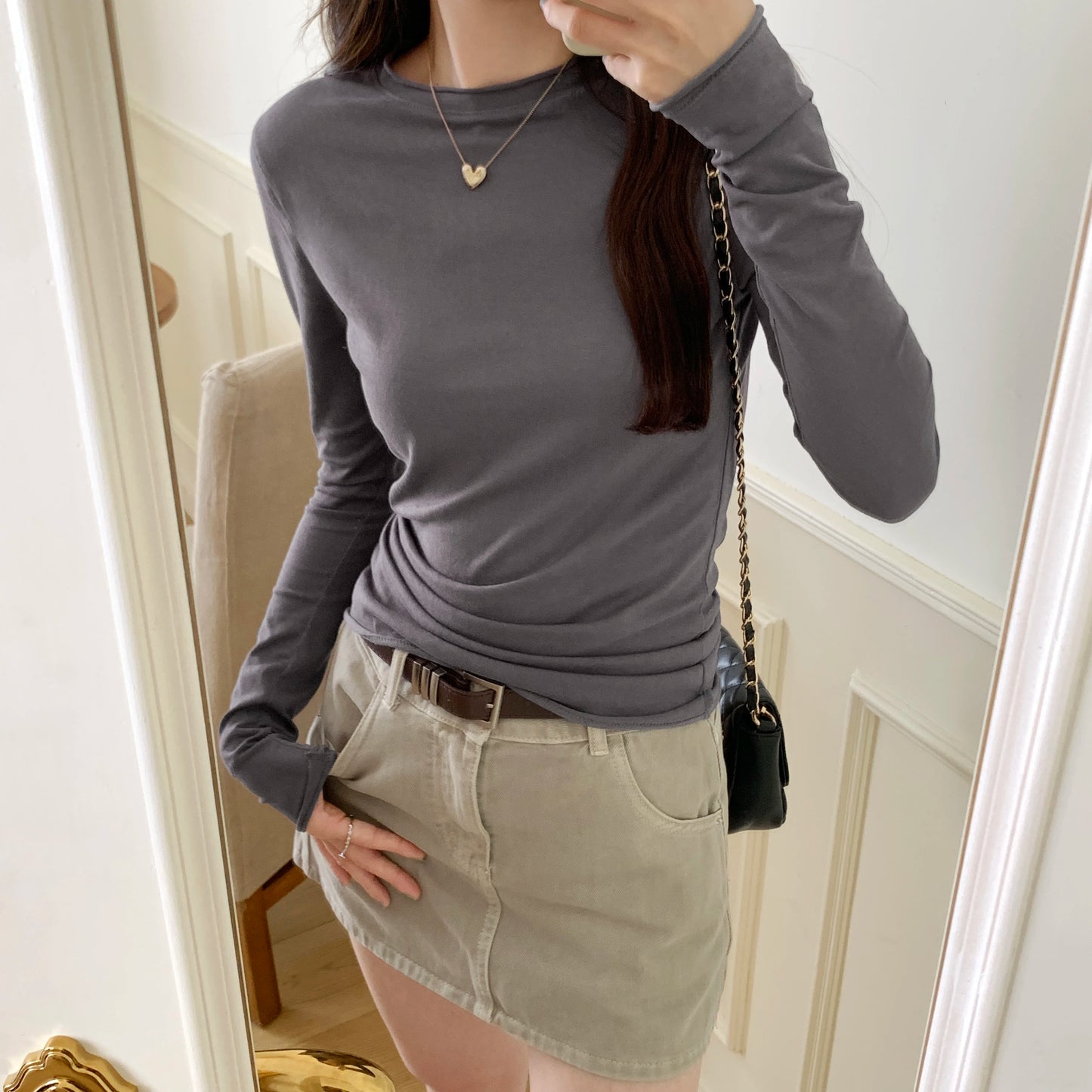 Slim Fit Long Sleeve Top